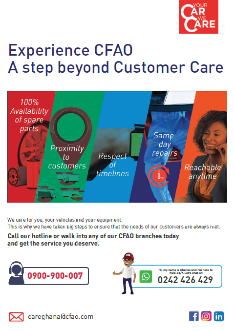 CFAO LAUNCHES CUSTOMER CARE POLICY