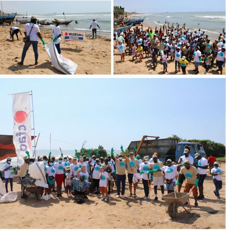 SUZUKI MARINE BY CFAO GHANA CLEANS NUNGUA BEACH IN ACCRA